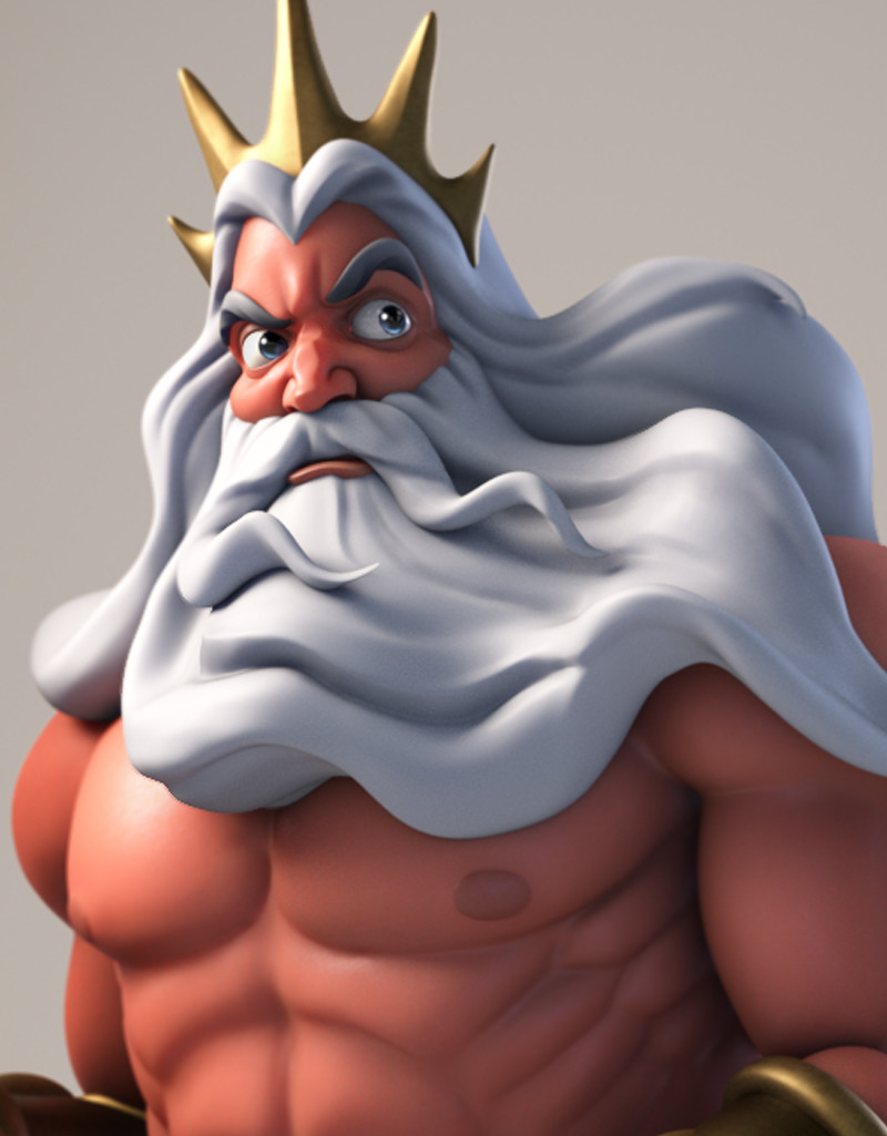 Artstation King Triton Itay Schlesinger