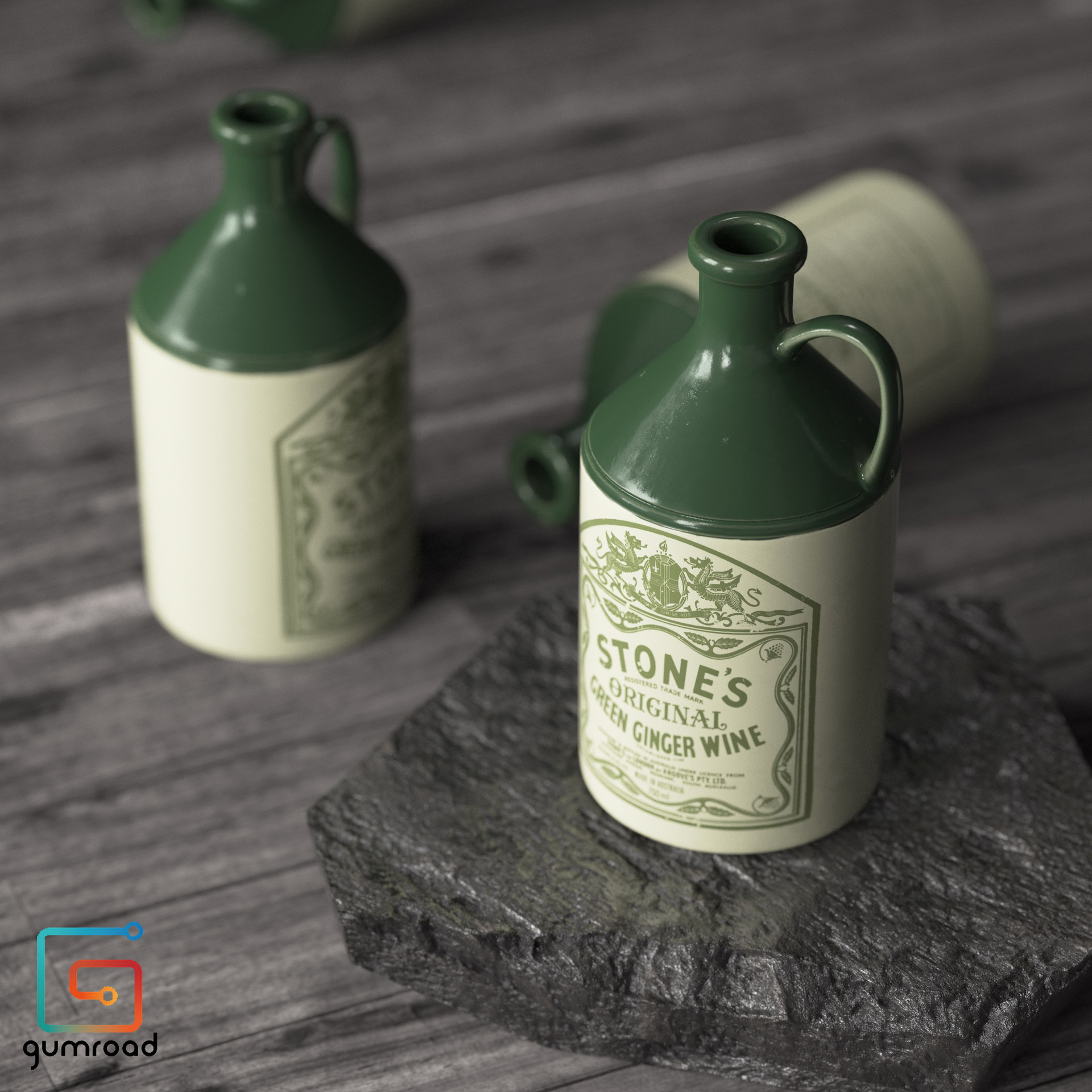 Mirko Venturi - Vintage Stone's Ginger Wine bottle Mirko Venturi - Vintage Stone's Ginger Wine bottle