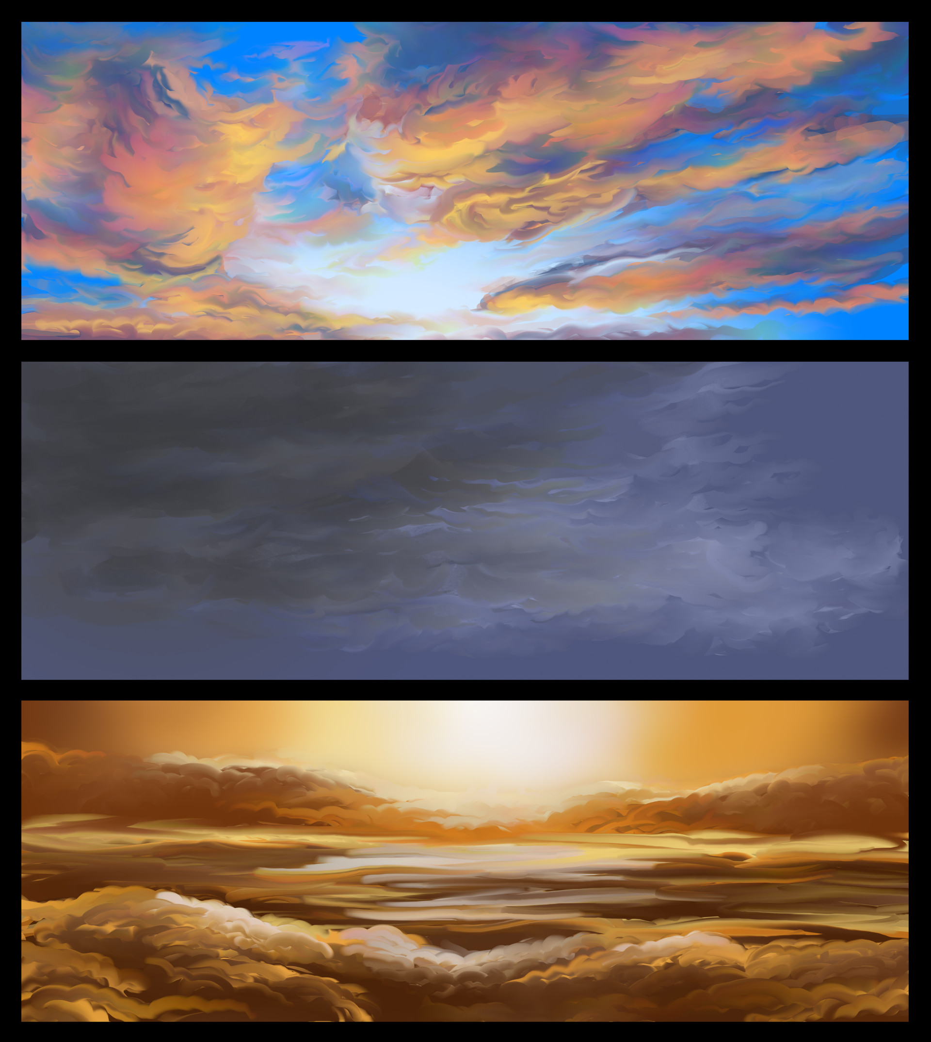 ArtStation - Clouds study