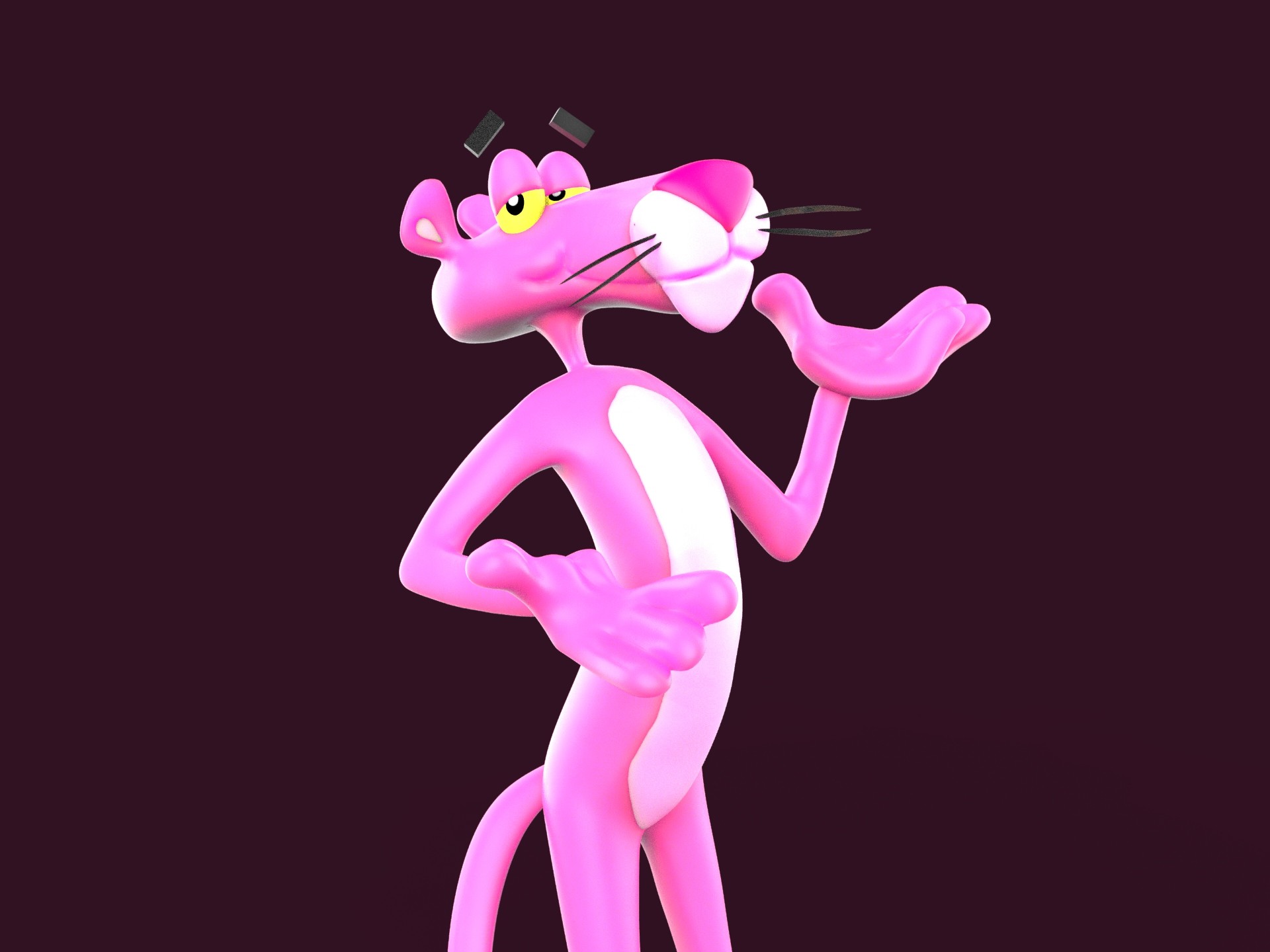 ArtStation - Pink Panther 3D Character Fanart