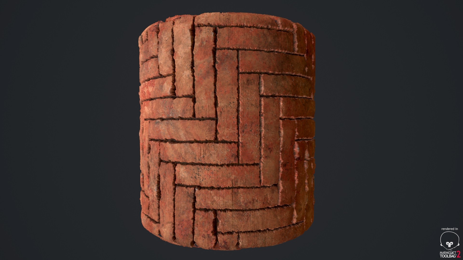 ArtStation - PBR Herringbone Bricks Material - Substance Designer