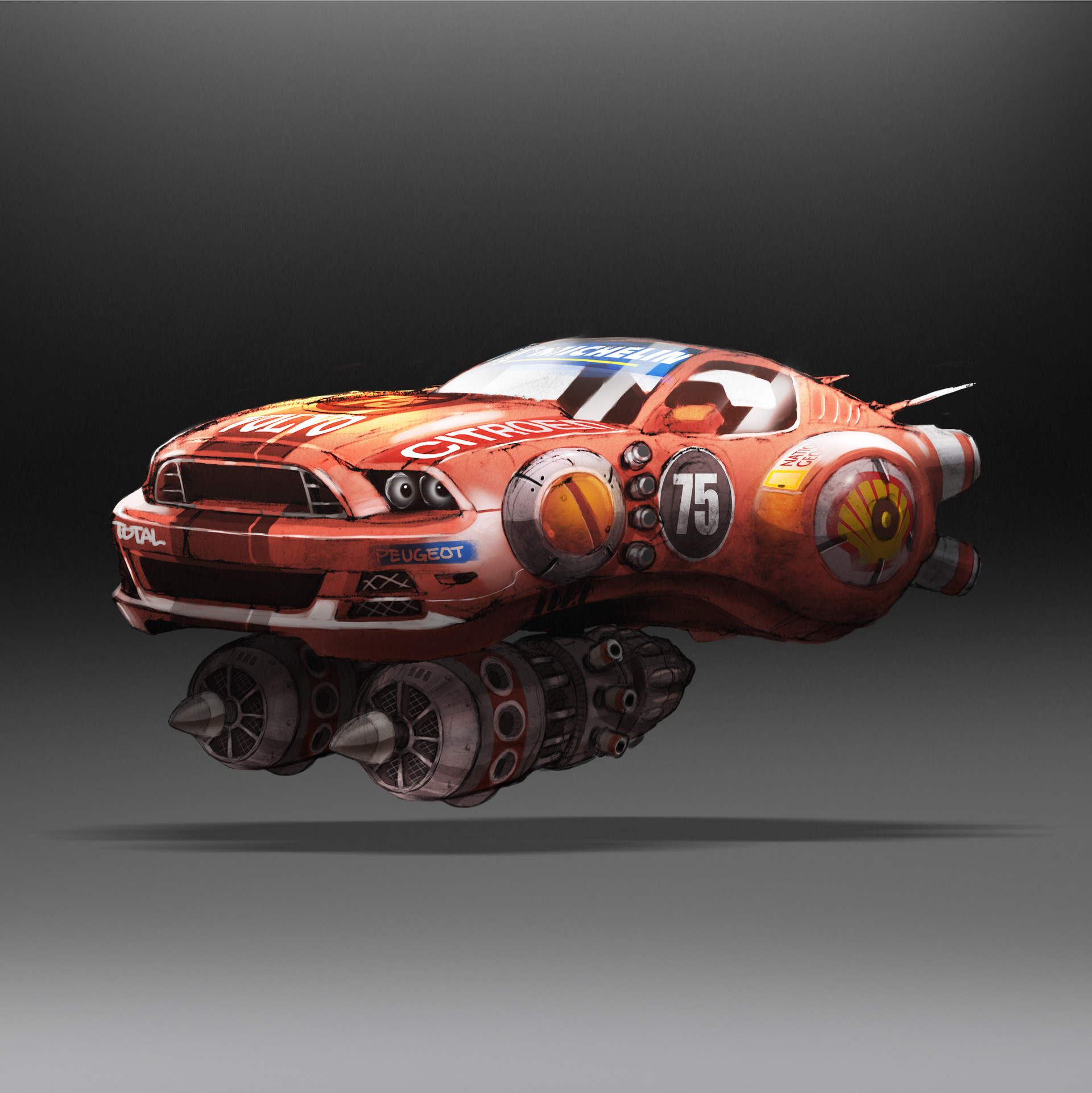 ArtStation - Hover racing car