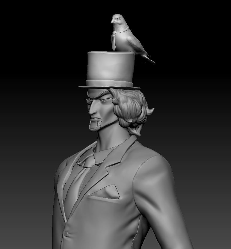 ArtStation - Rob Lucci in Zbrush