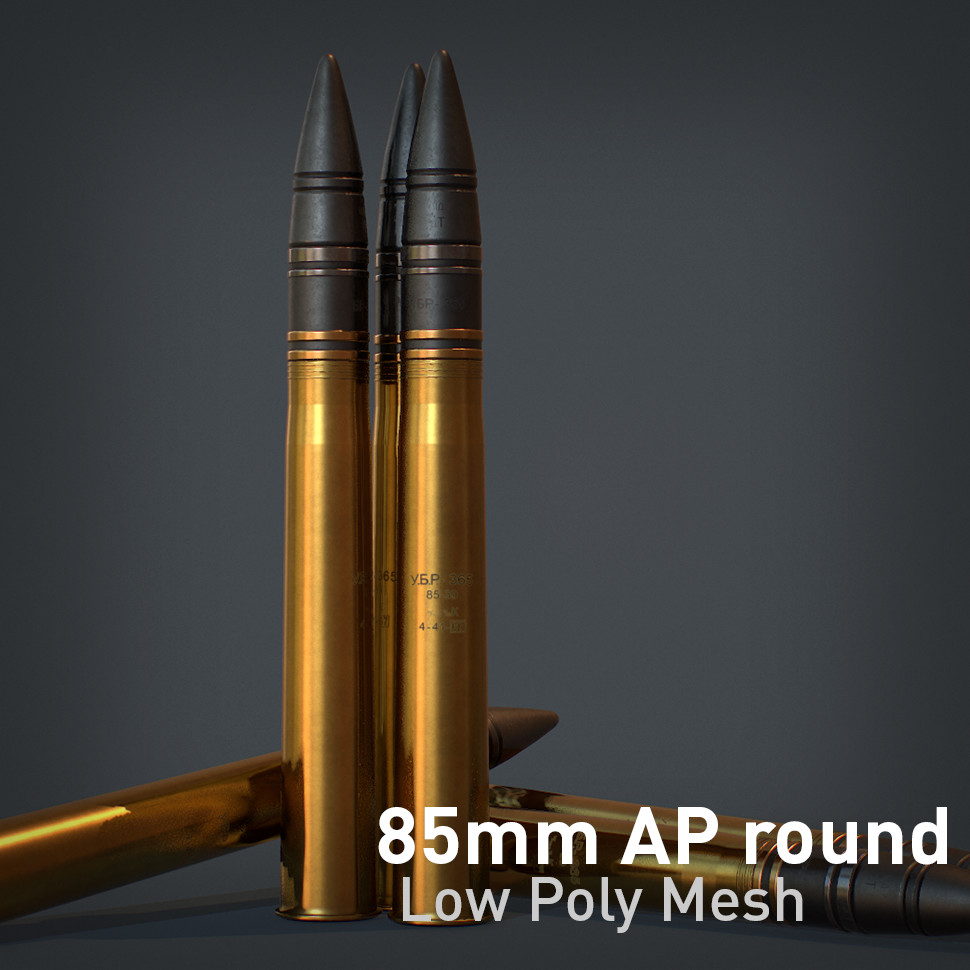 ArtStation - 85mm BR-365 armor-piercing rounds
