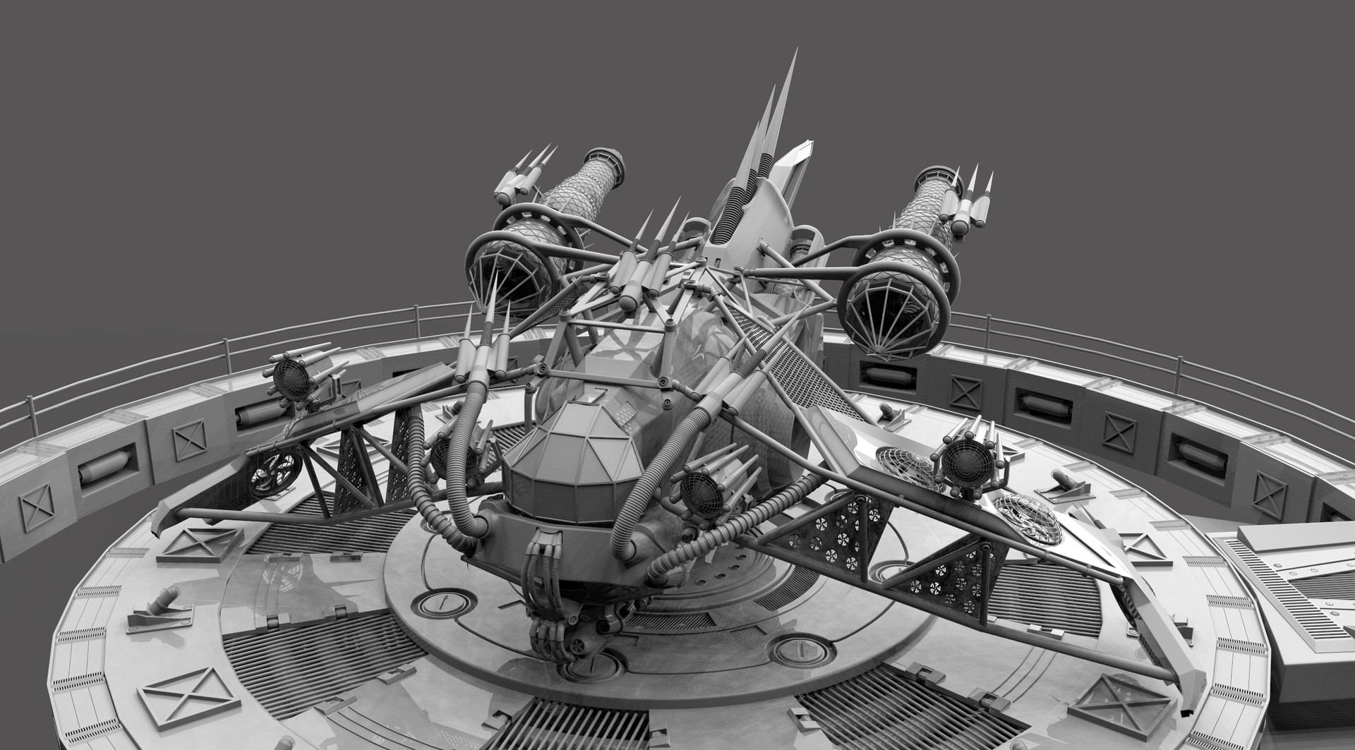 Artstation - Spaceship For Film