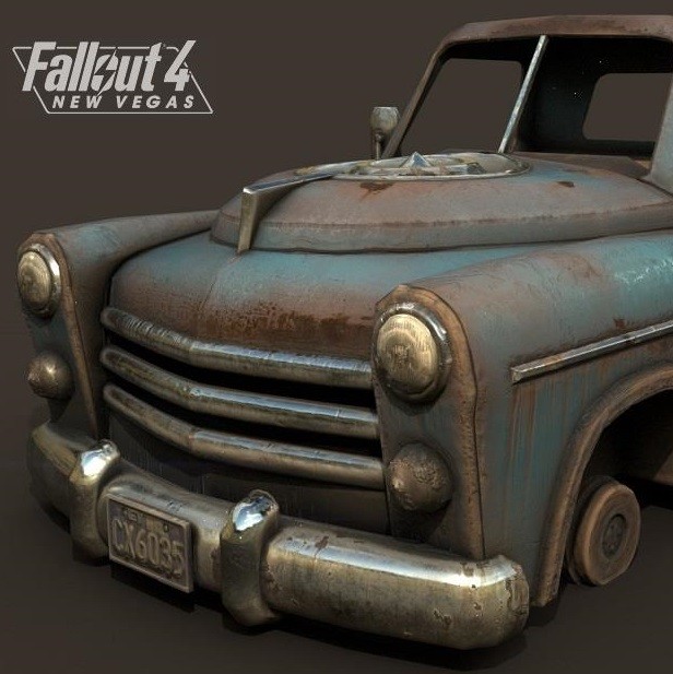 ArtStation Fallout 4 New Vegas Pickup Truck