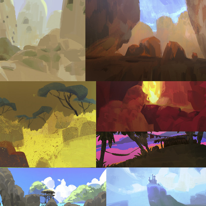 iris muddy Environment sketches