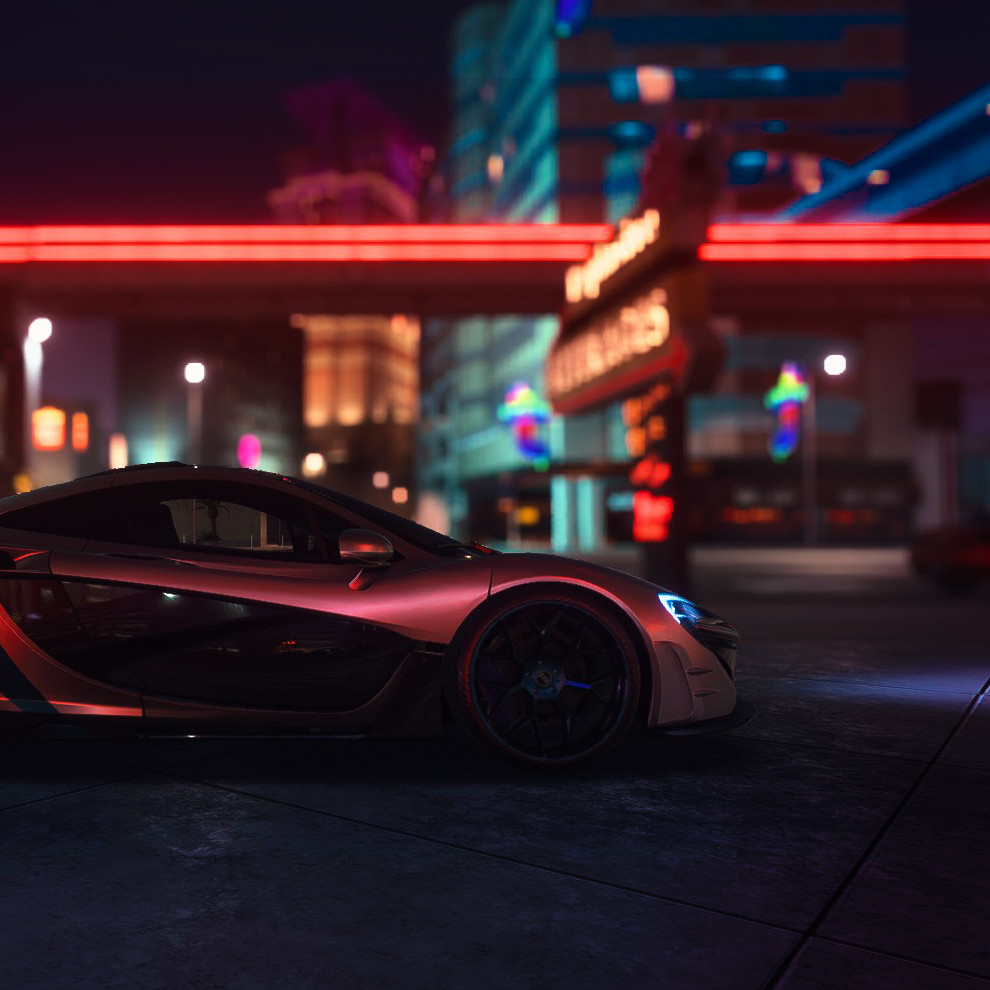 ArtStation - Night full of neons / McLaren P1 in NFS: Payback