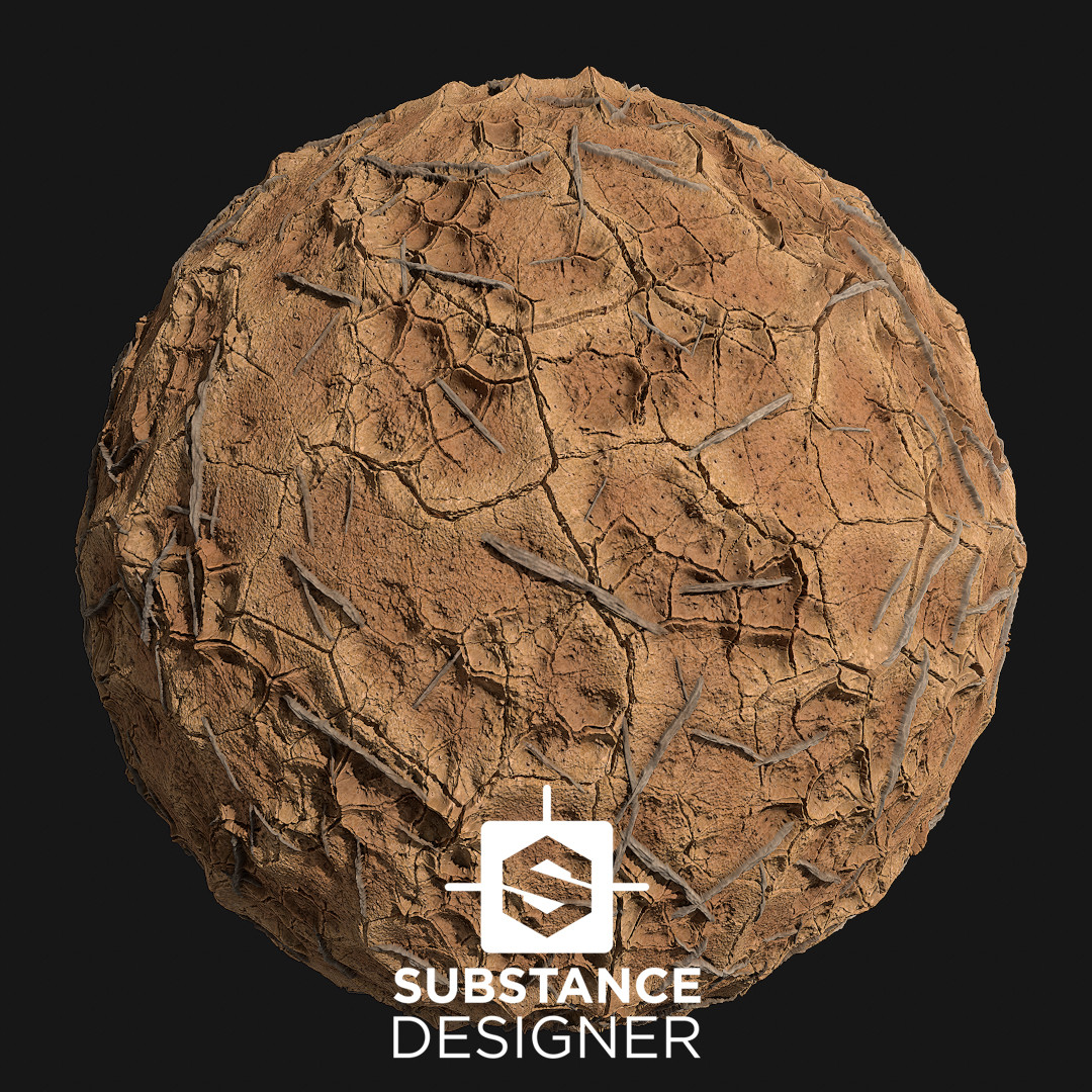 ArtStation - Dried cracked land