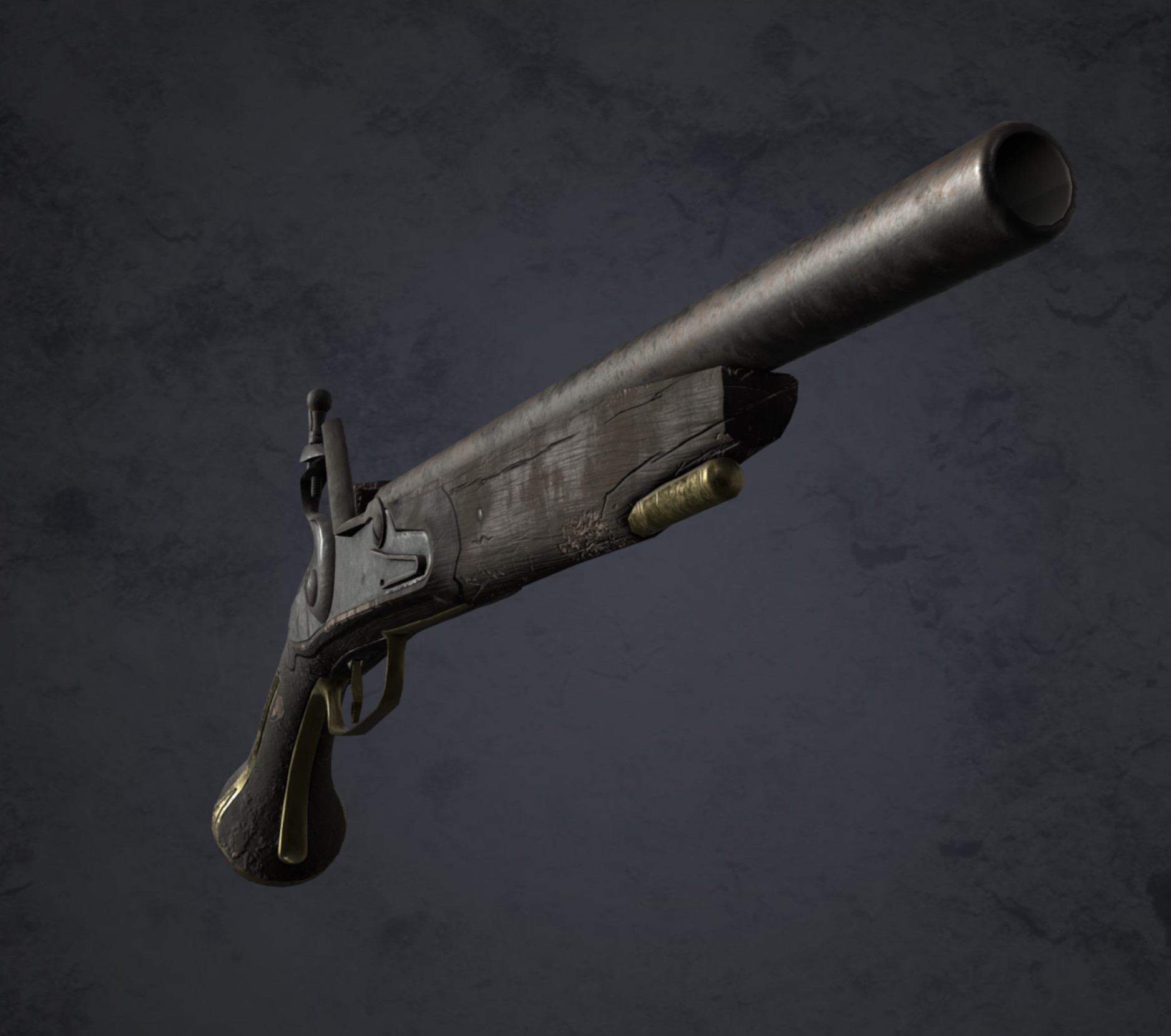 ArtStation - Spanish Miquelet Blunderbuss Pistol