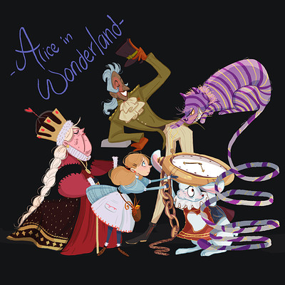 Alice in Wonderland line up                                          