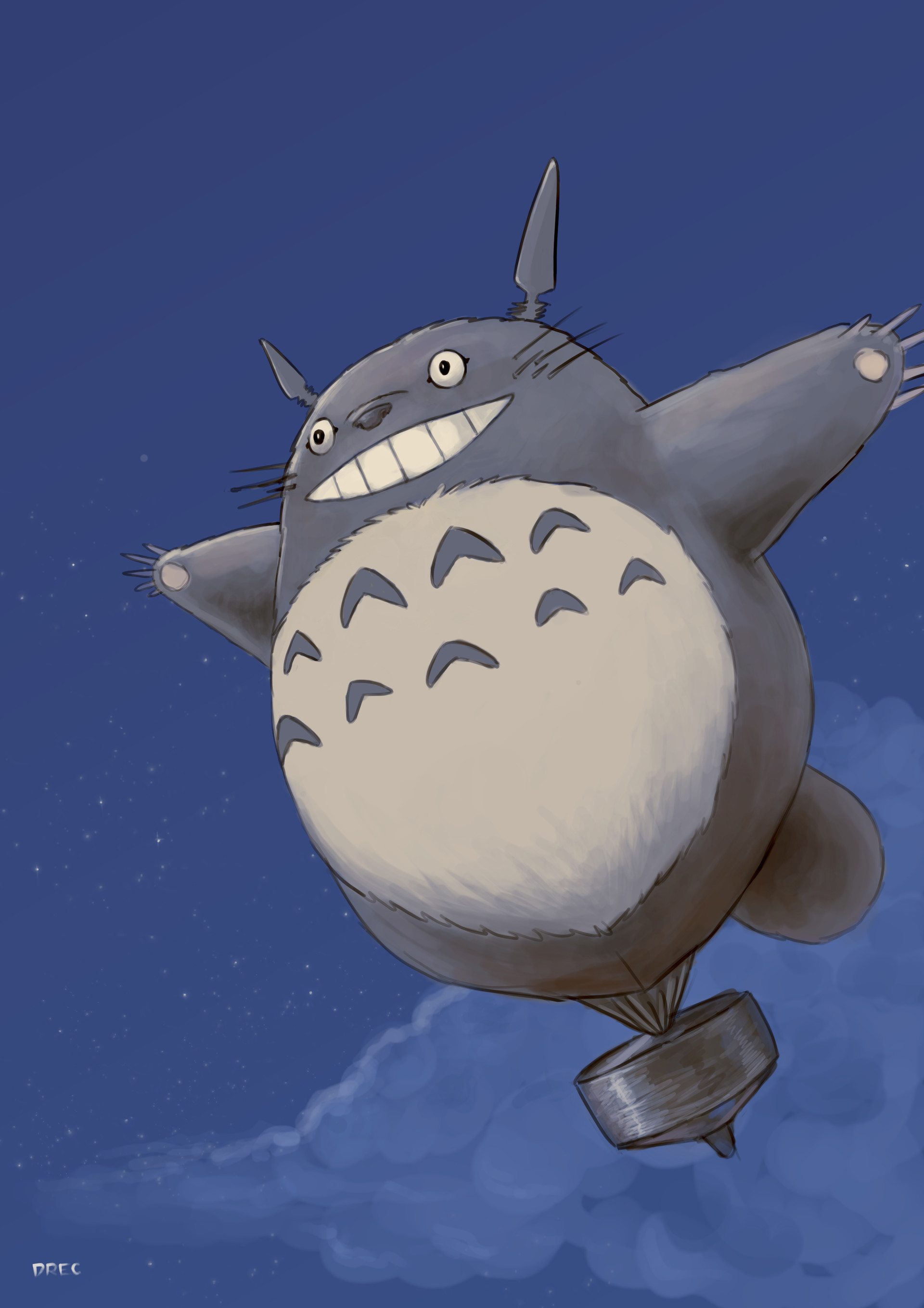 ArtStation - Flying Totoro