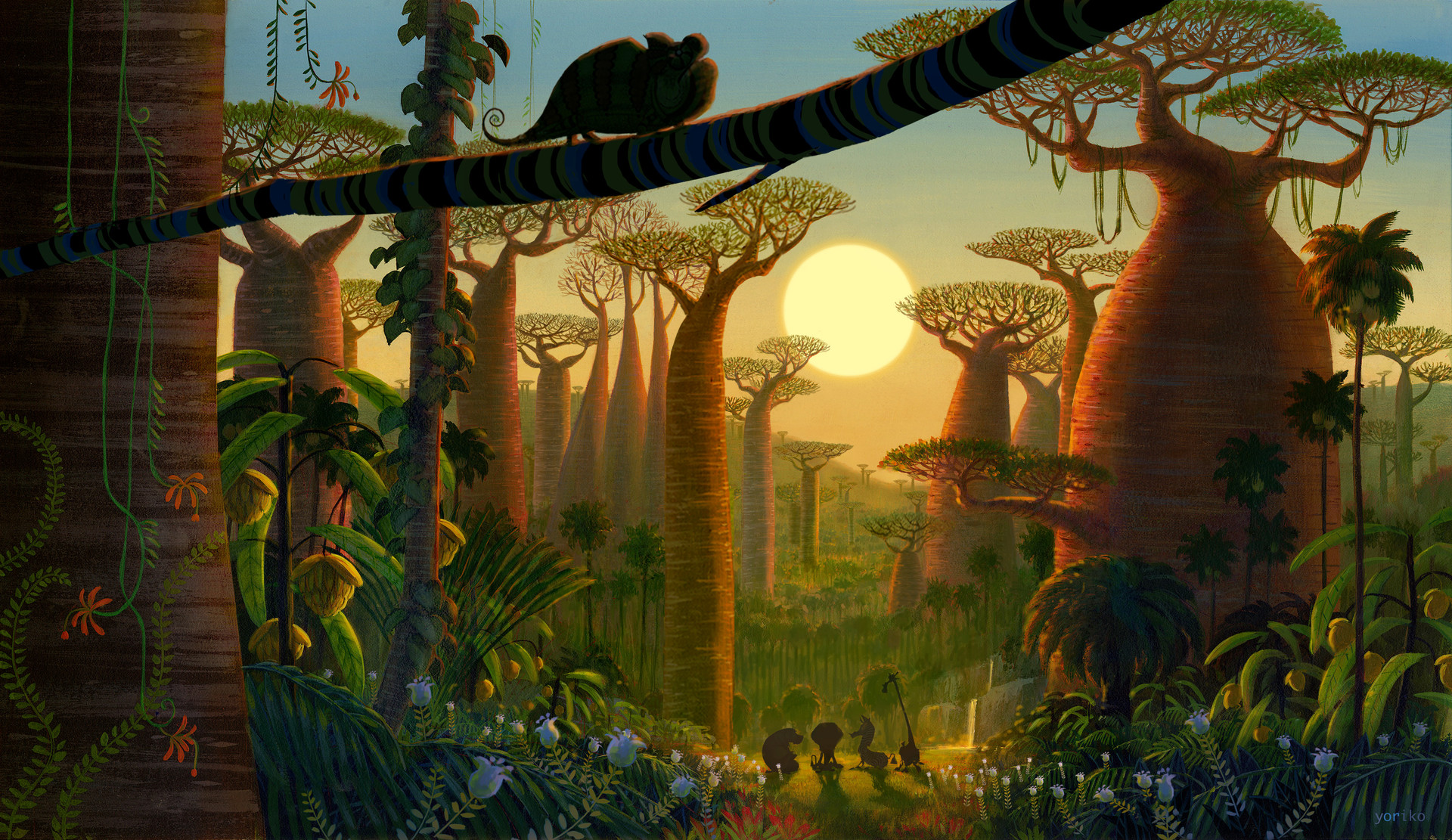 Джунгли в мультфильме Мадагаскар