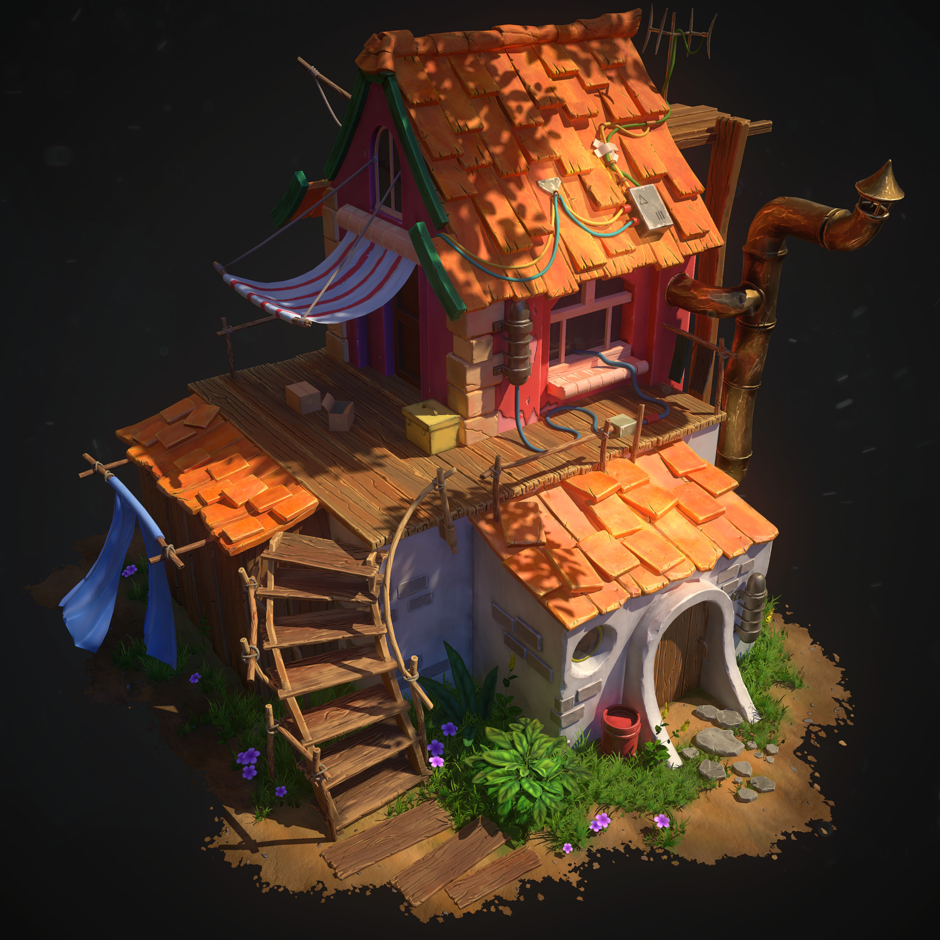 John Teodoro - Stylized House Diorama