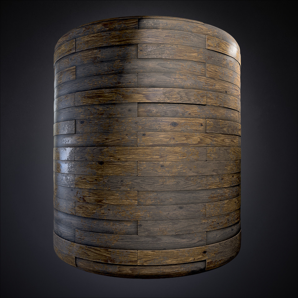 ArtStation - Worn Varnished Floor - Substance Designer