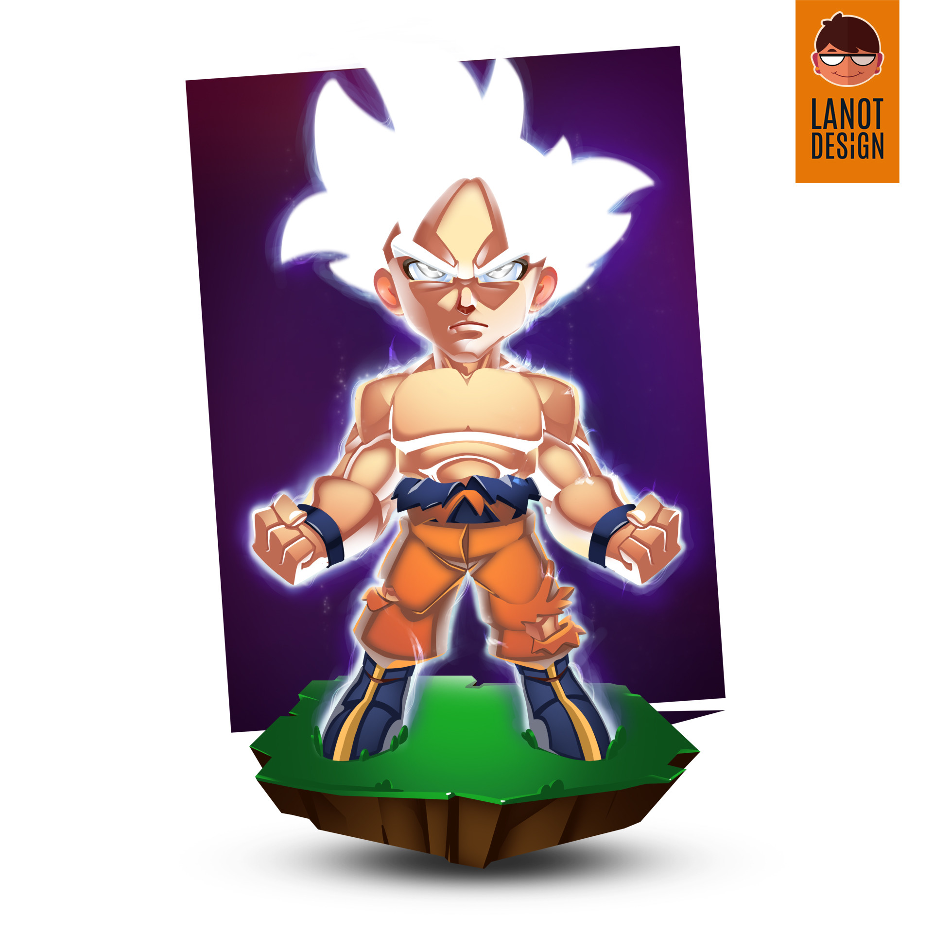 ArtStation - Goku Mastered Ultra Instinct - Dragon Ball Super FanArt