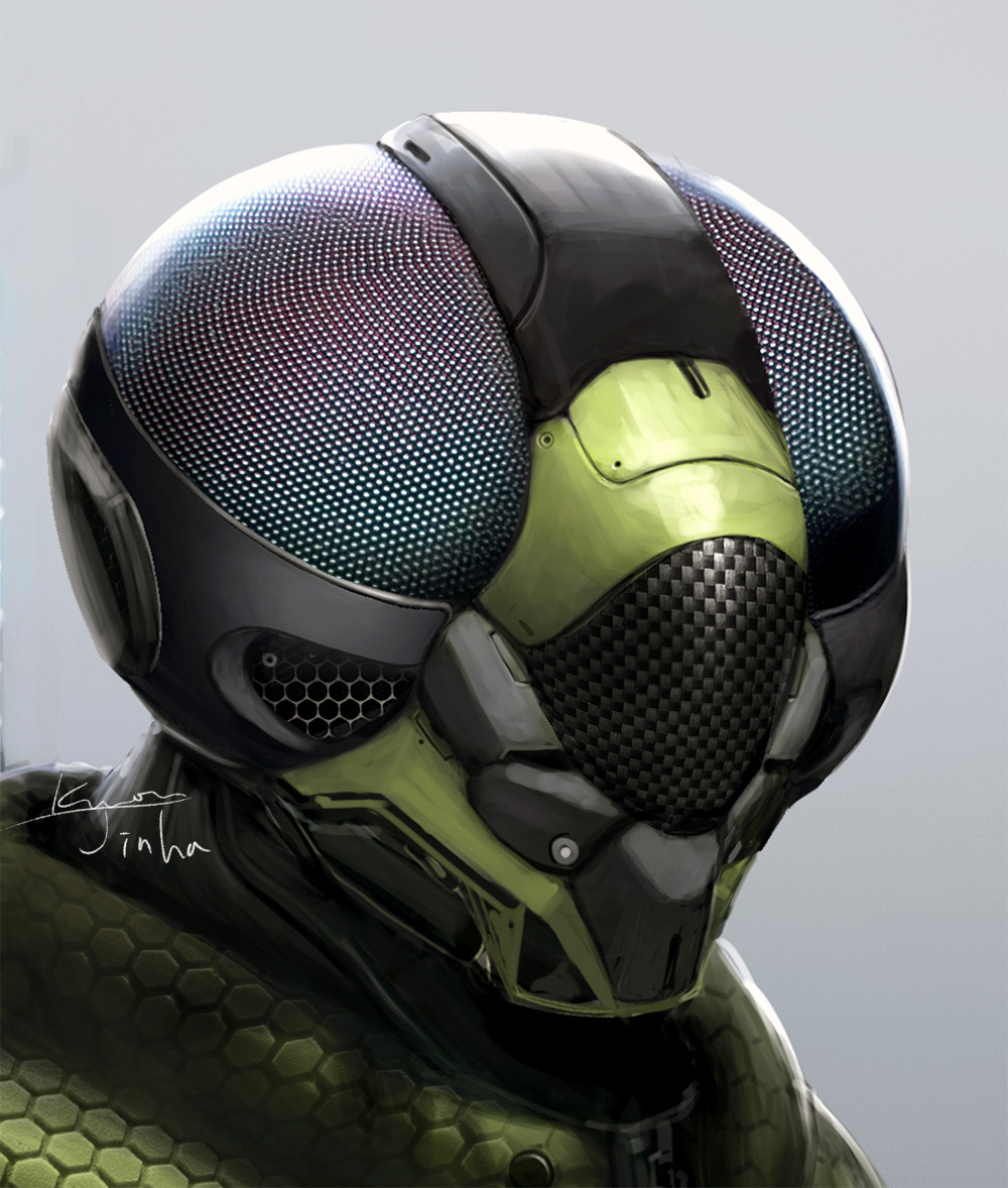 ArtStation - Dragonfly helmet & suit