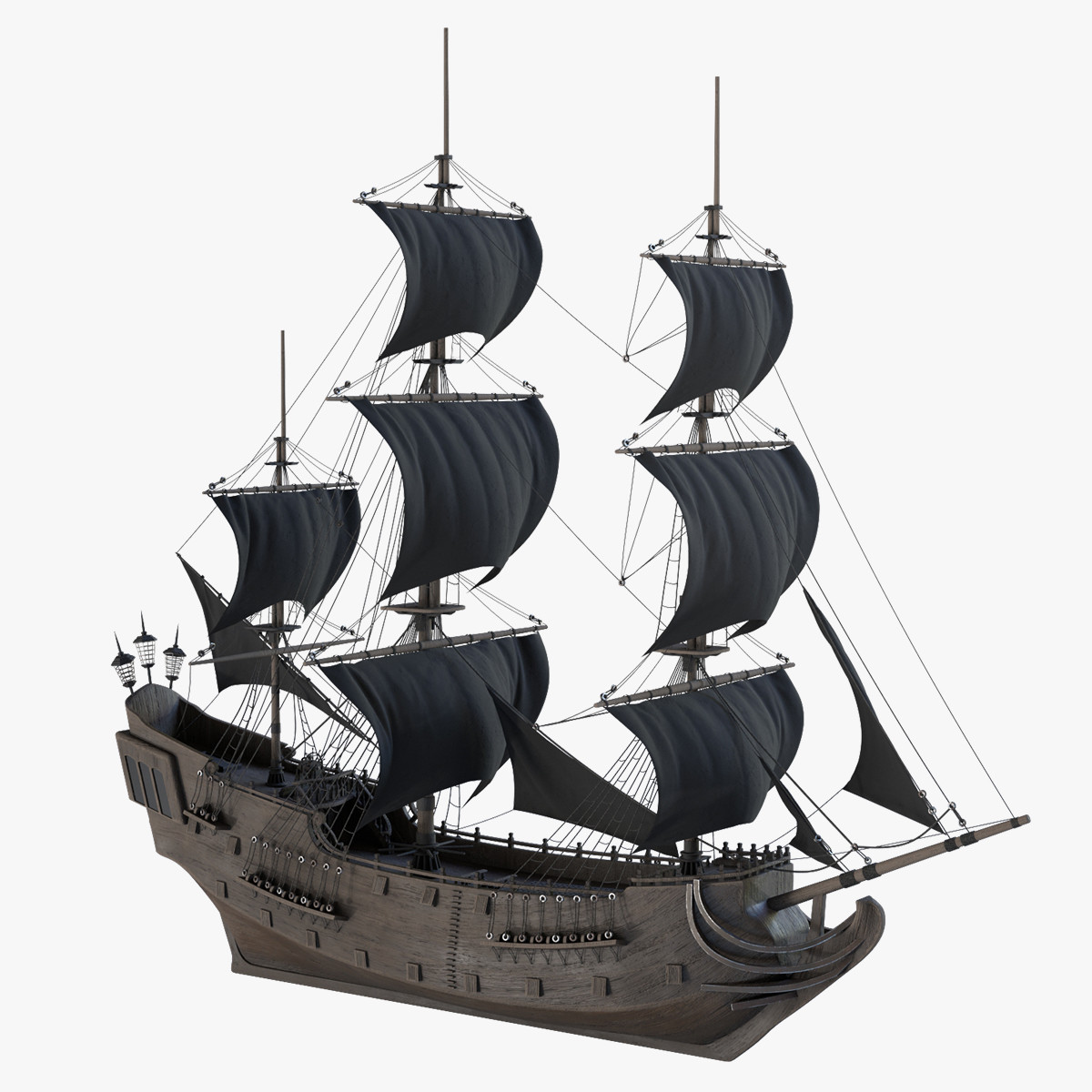 ArtStation - Ship Black Pearl, Vladyslav Popovych