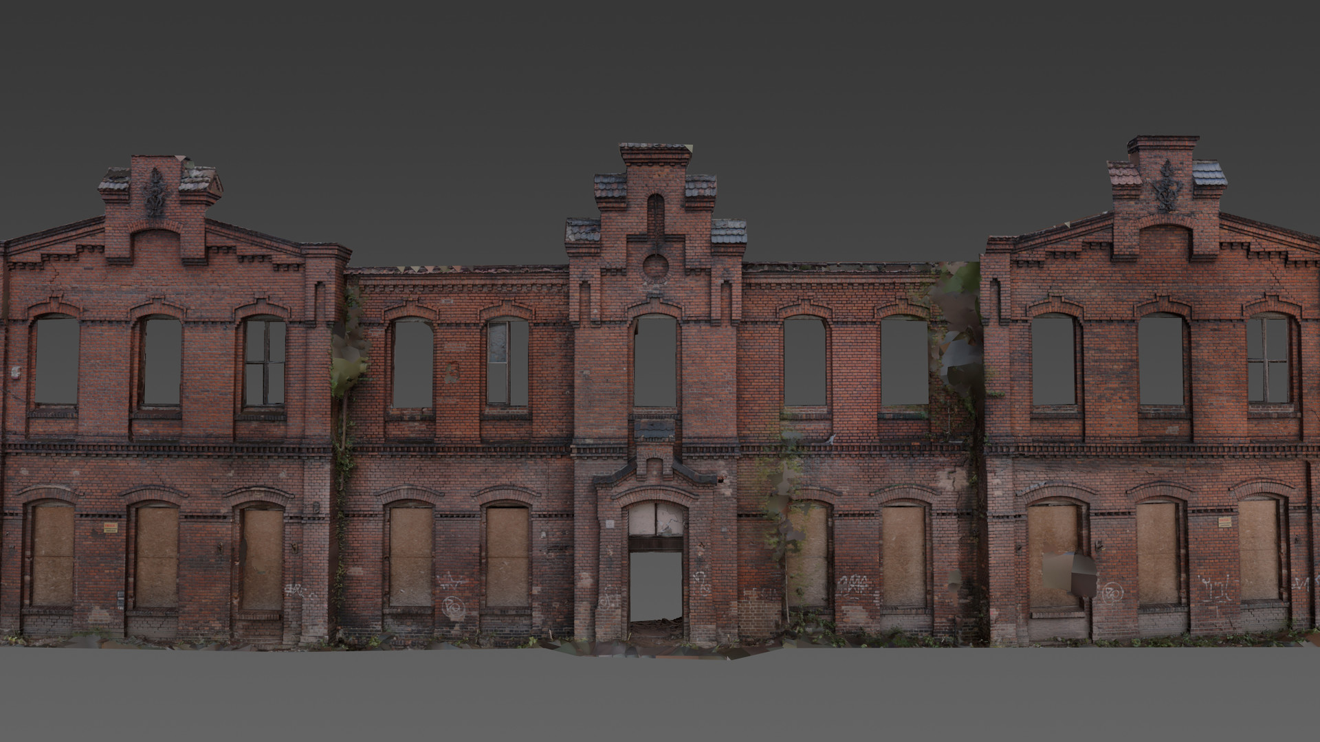 ArtStation - Abandoned building elevation