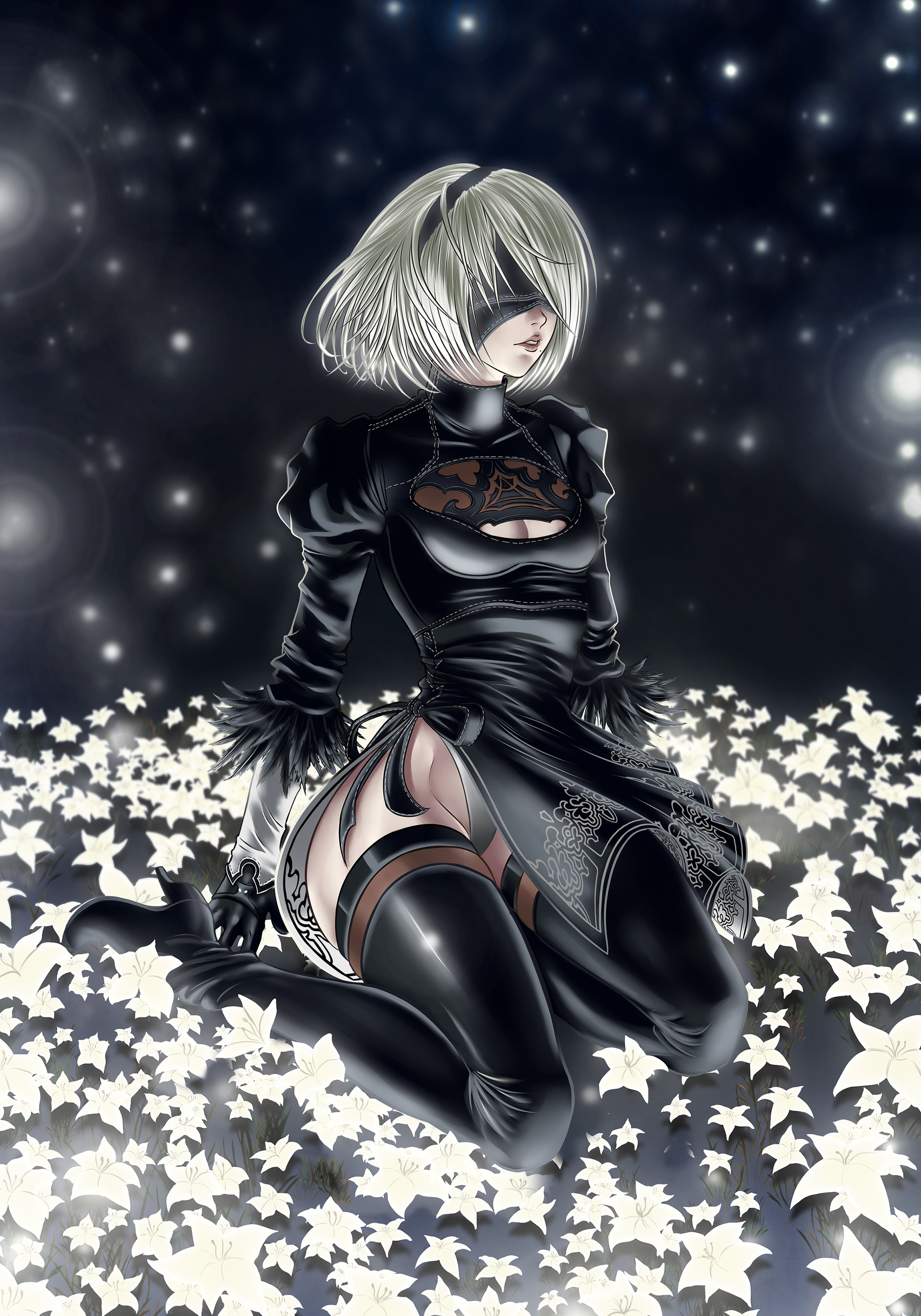 artstation lunar tears 2b nier automata gustavo garcia lunar tears 2b nier automata