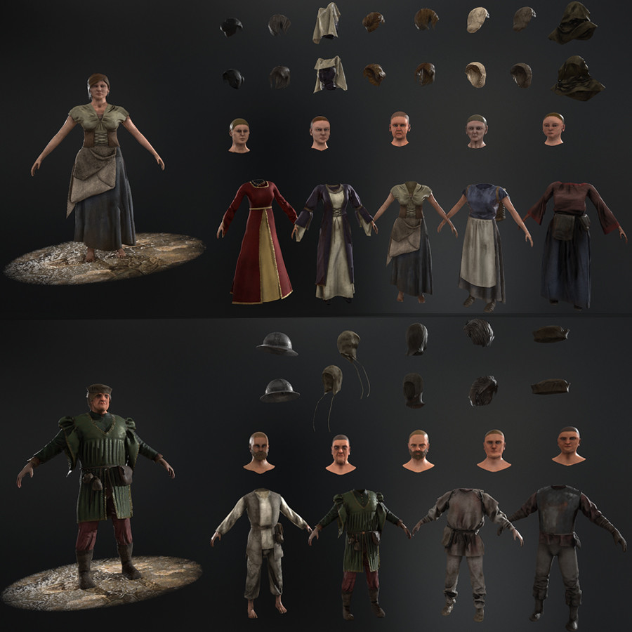 ArtStation - Realtime Procedural Characters - The Resistance