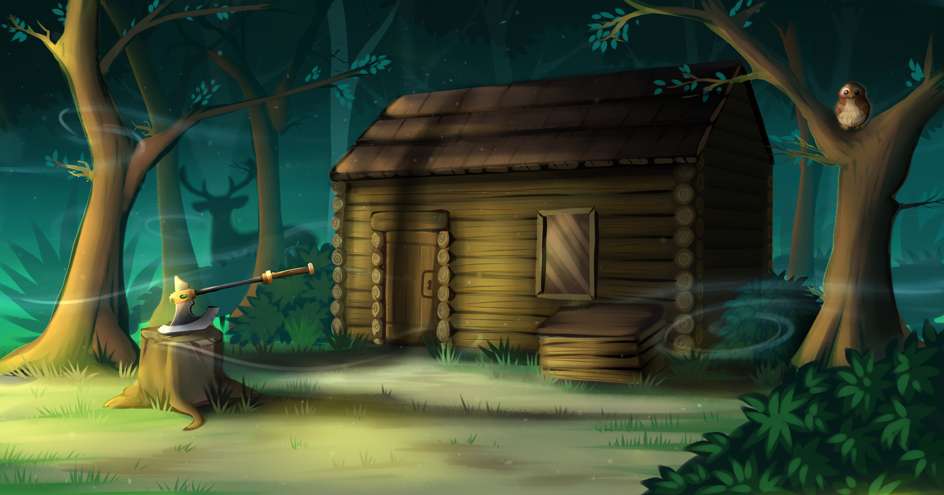 Artstation Fyp Log Cabin Environment Shellaine Taundry
