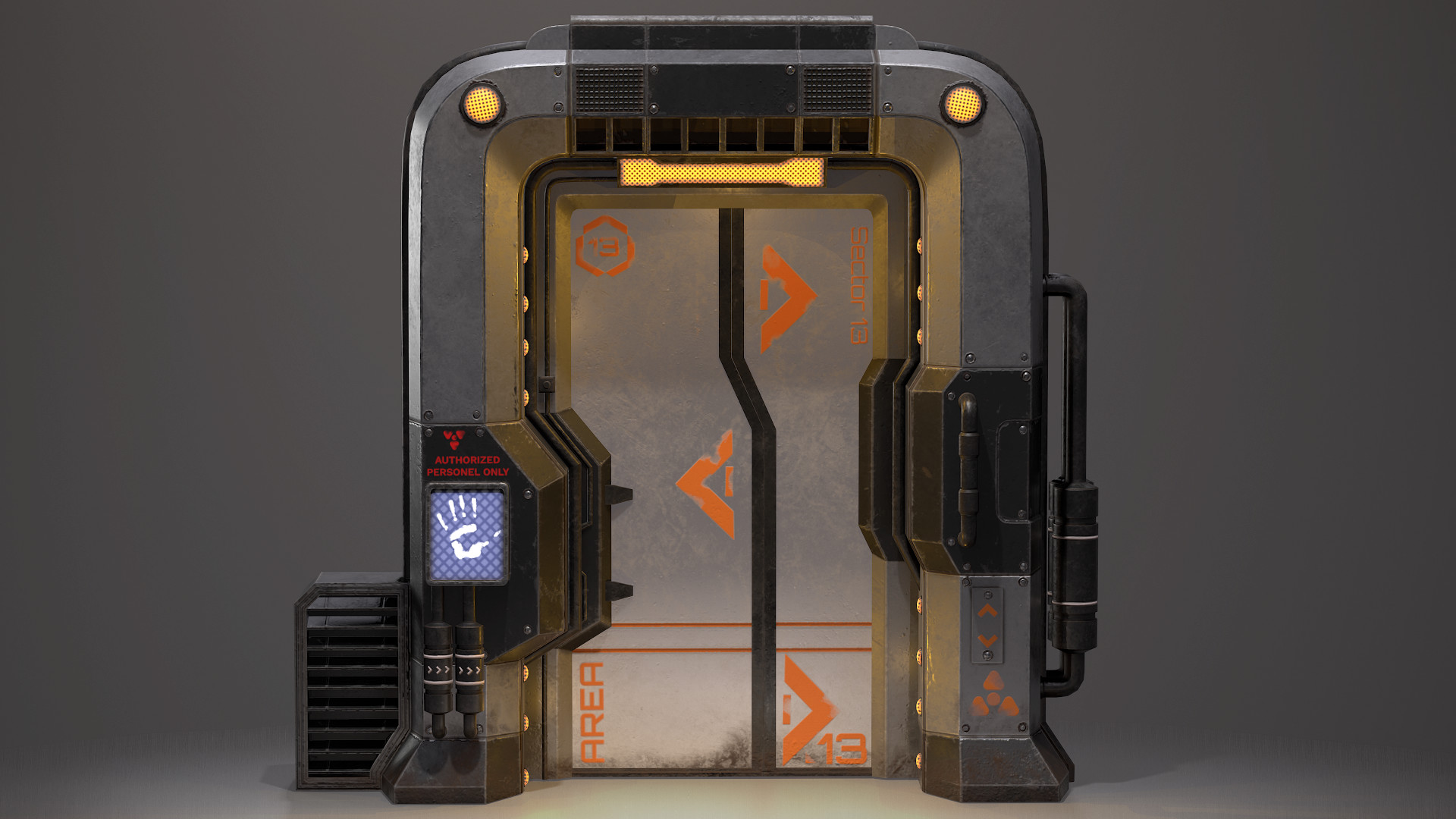 Sci-Fi Door Background