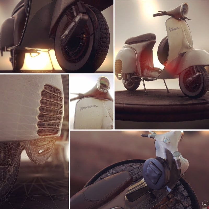 Artstation 3d Vespa Usw Game Art