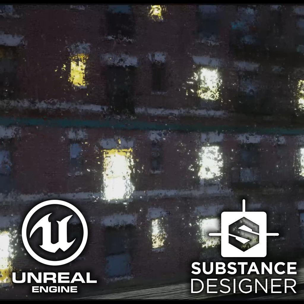 Unreal Engine - Realtime Rain (Work)flow