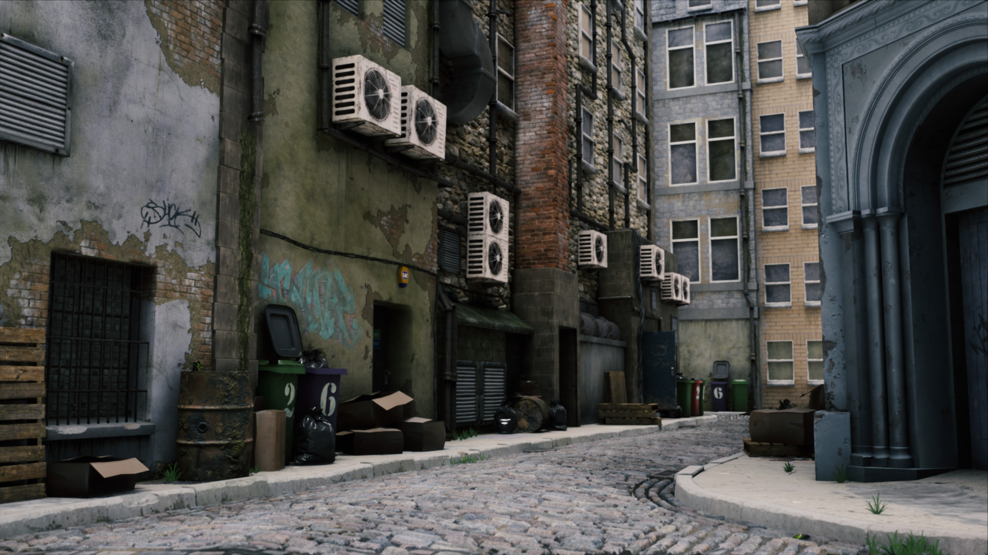 ArtStation - Dirty Alley, George Garton