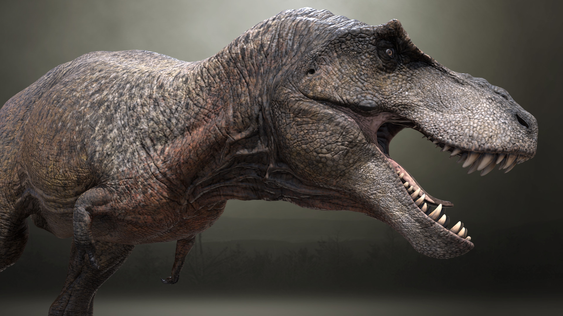 Тиранозавр и Индрикотерий