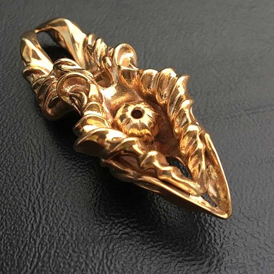 "Inner beauty" brass pendant