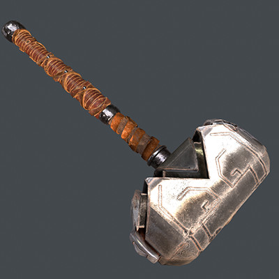 ArtStation - Marteau de guerre usé / Used and worn hammer