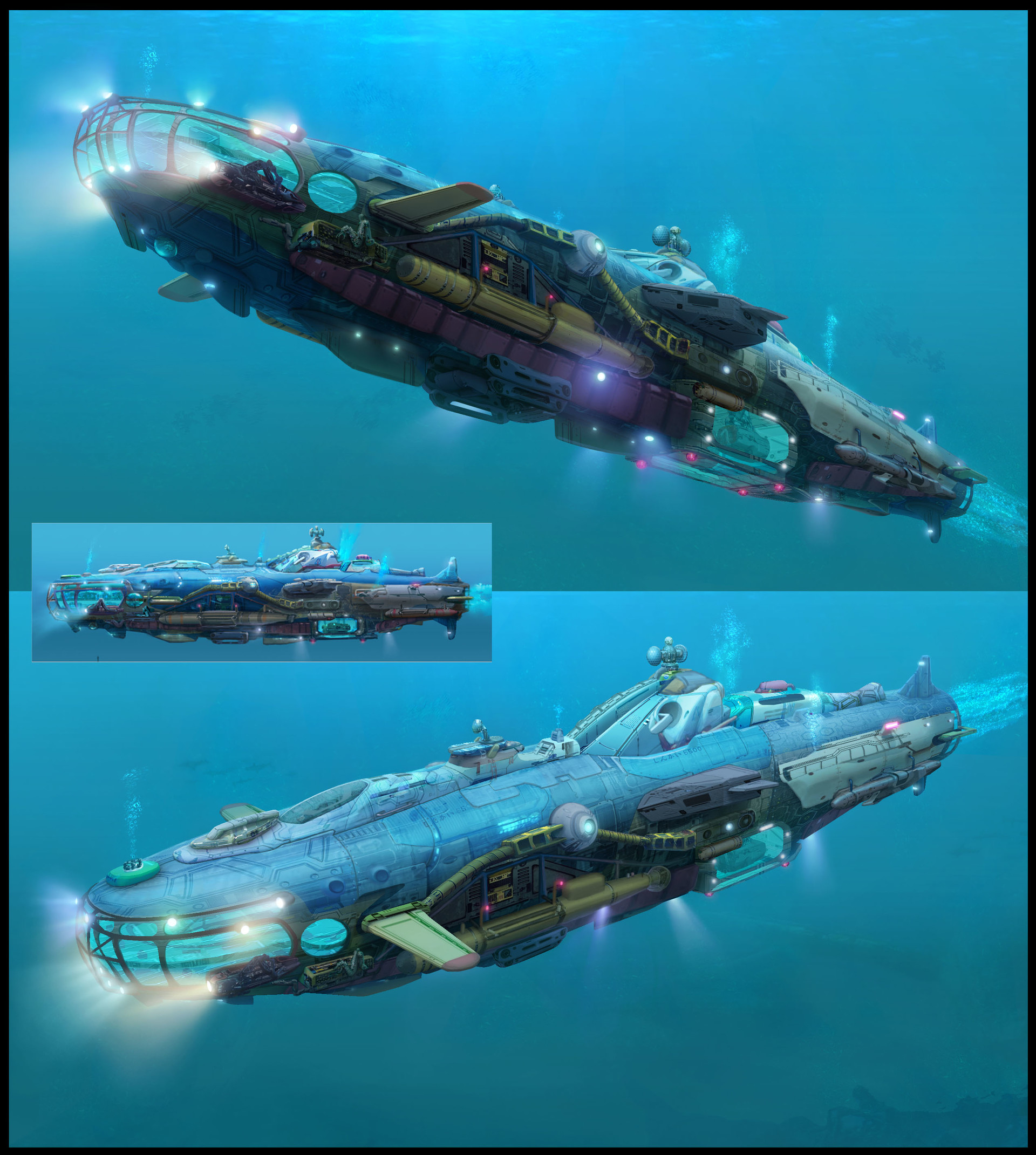 Дизельпанк подводные лодки концепт арт