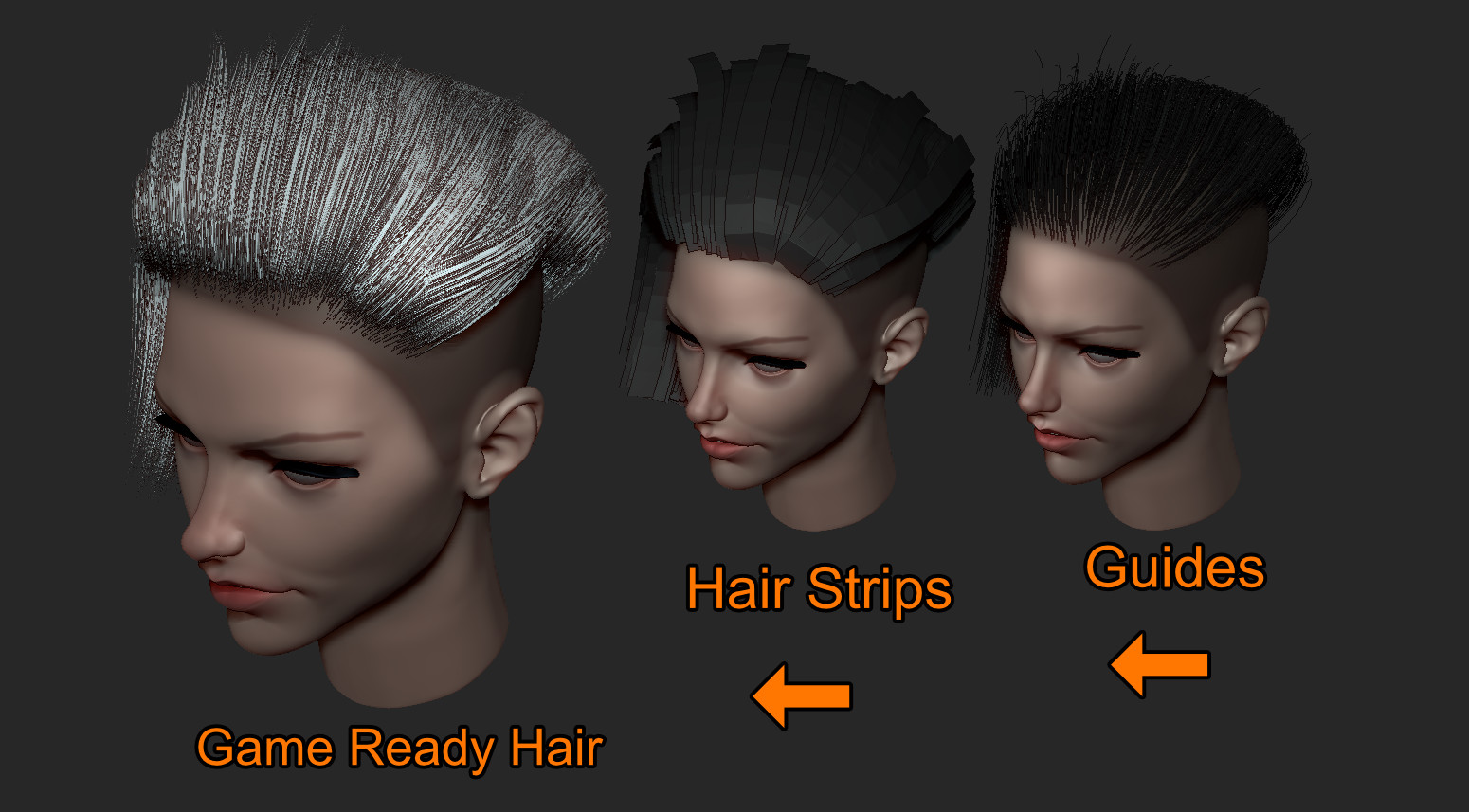 hair cards in zbrush