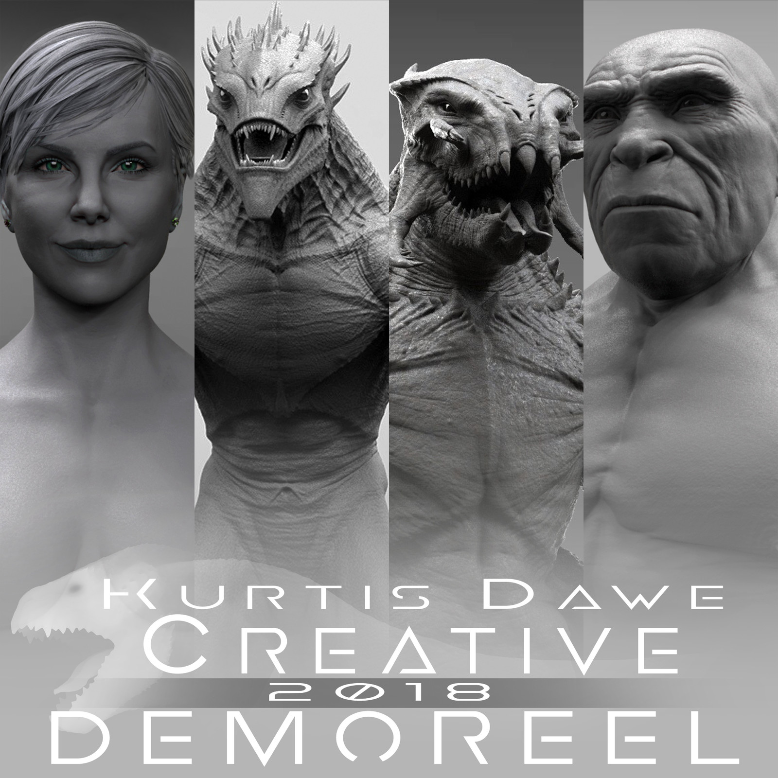 Kurtis Dawe Character Modelling Demoreel 2018