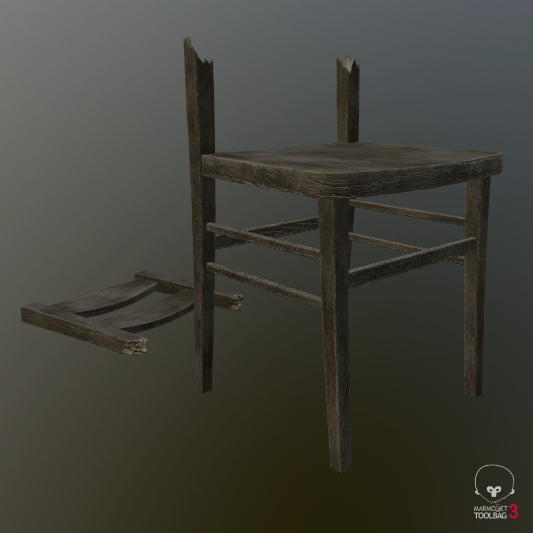 ArtStation - Old wooden chairs