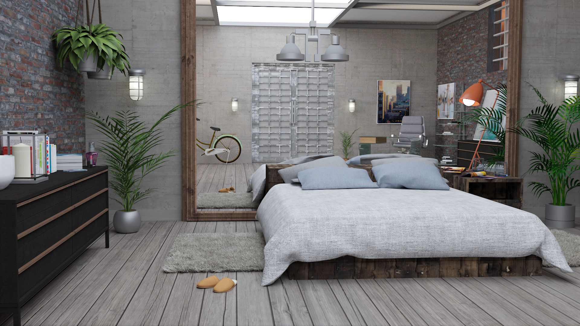 industrial bedroom lights