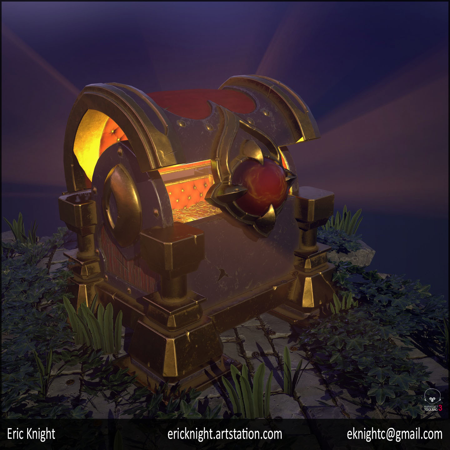 ArtStation - Fire Wizards Chest