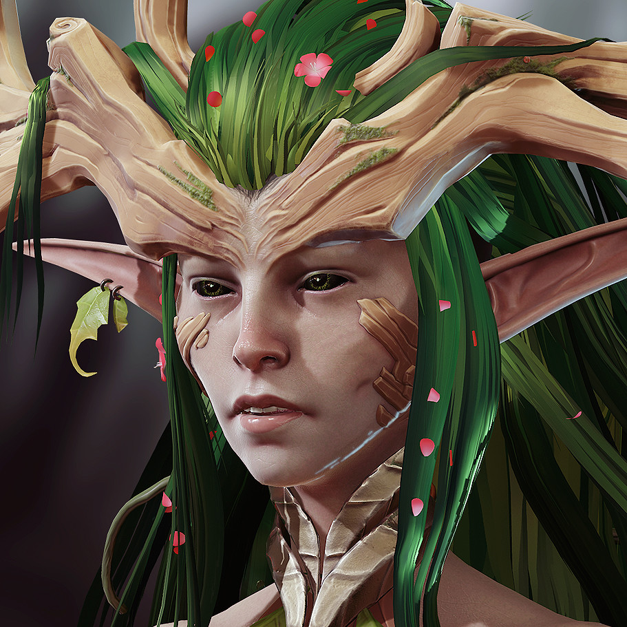 ArtStation Mira, the Wood Elf Assassin