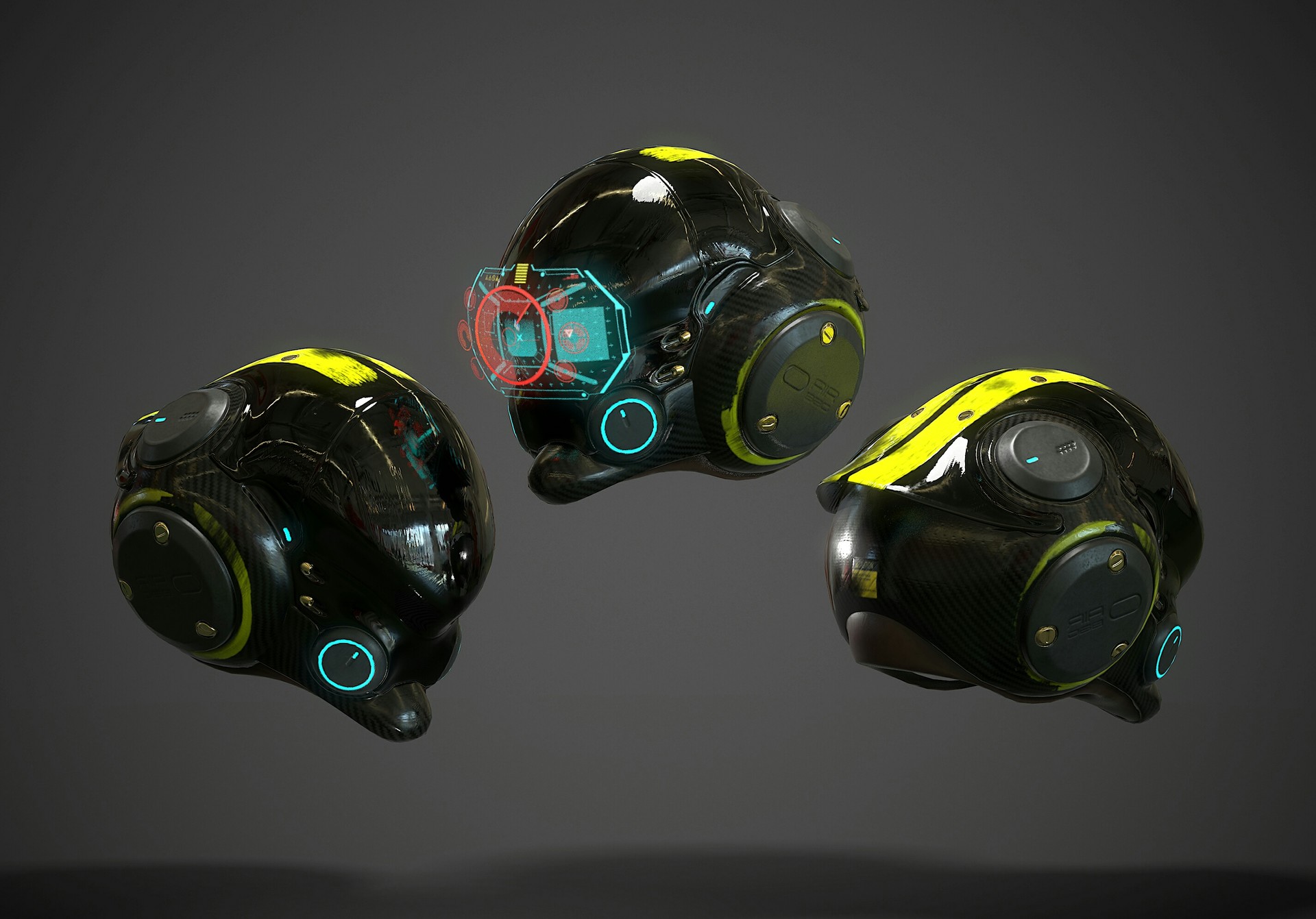 ArtStation - Scifi racer helmet