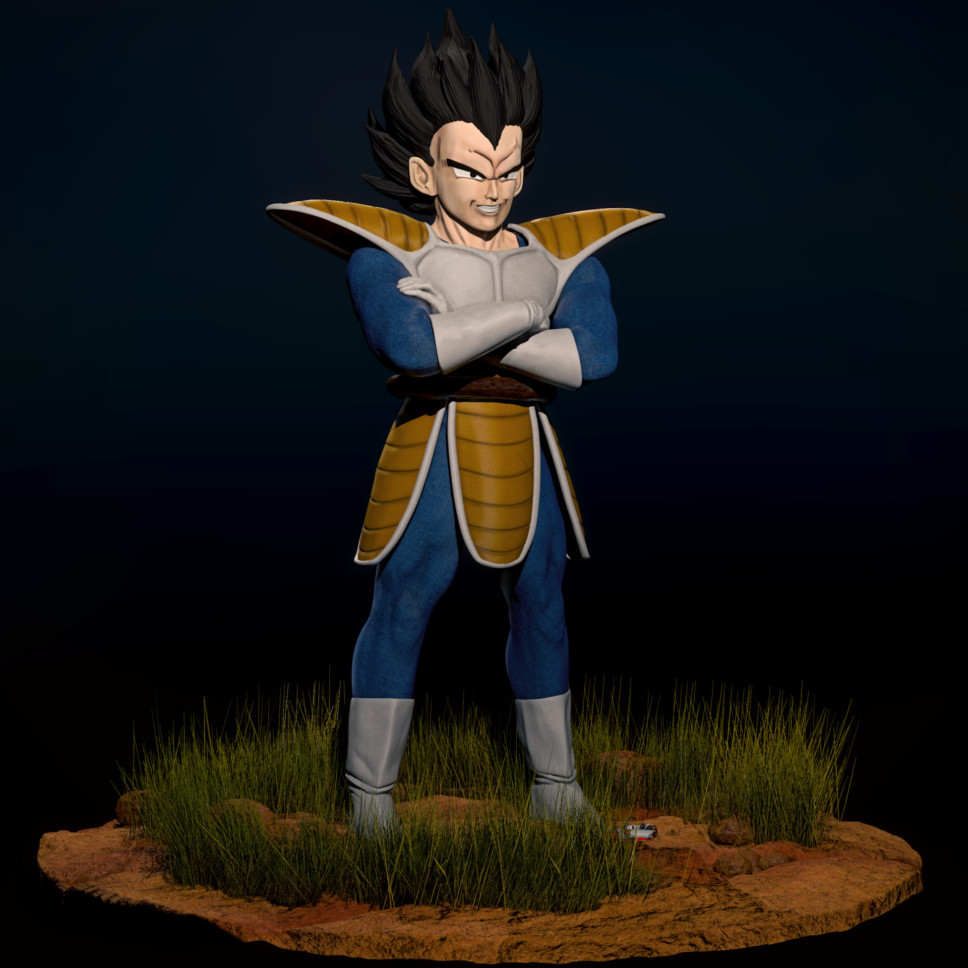 ArtStation   Vegeta   Saiyan Saga