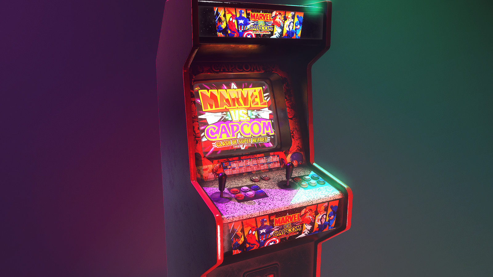 Artstation The Capcom Marvel Cabinet Joseph Nejat