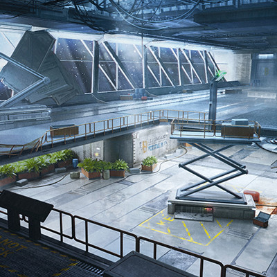 ArtStation - Abandoned Space Colony