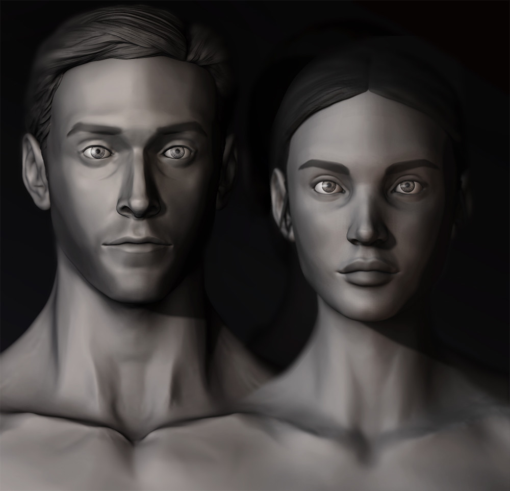 ArtStation - Anatomy Study (Male and Female)