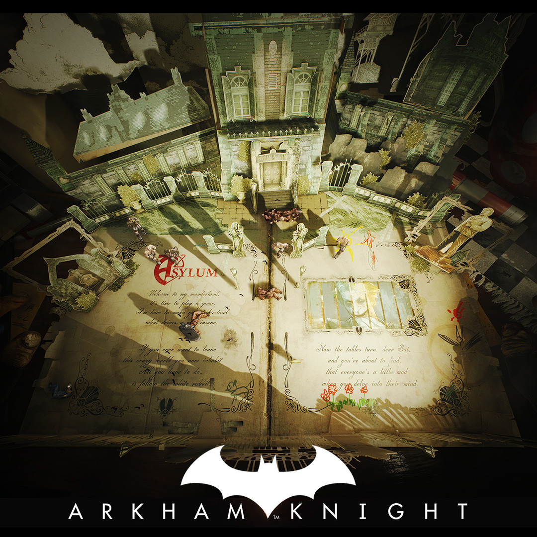 Batman Arkham Knight - Mad Hatter popup book - Arkham Asylum