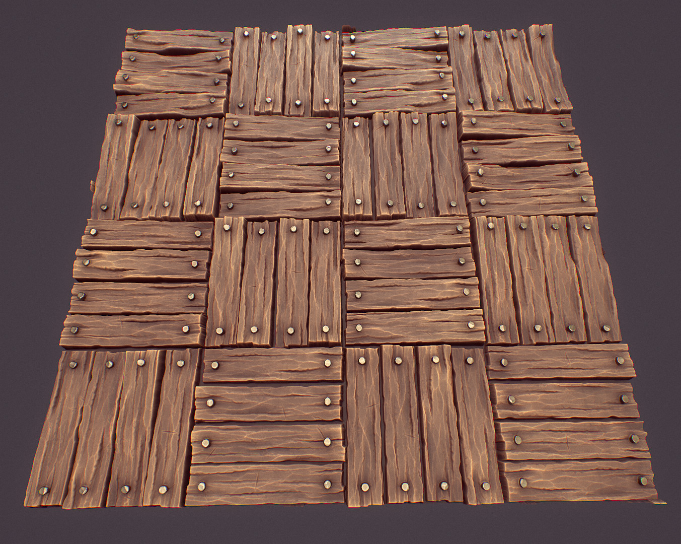 ArtStation - Stylized floor planks
