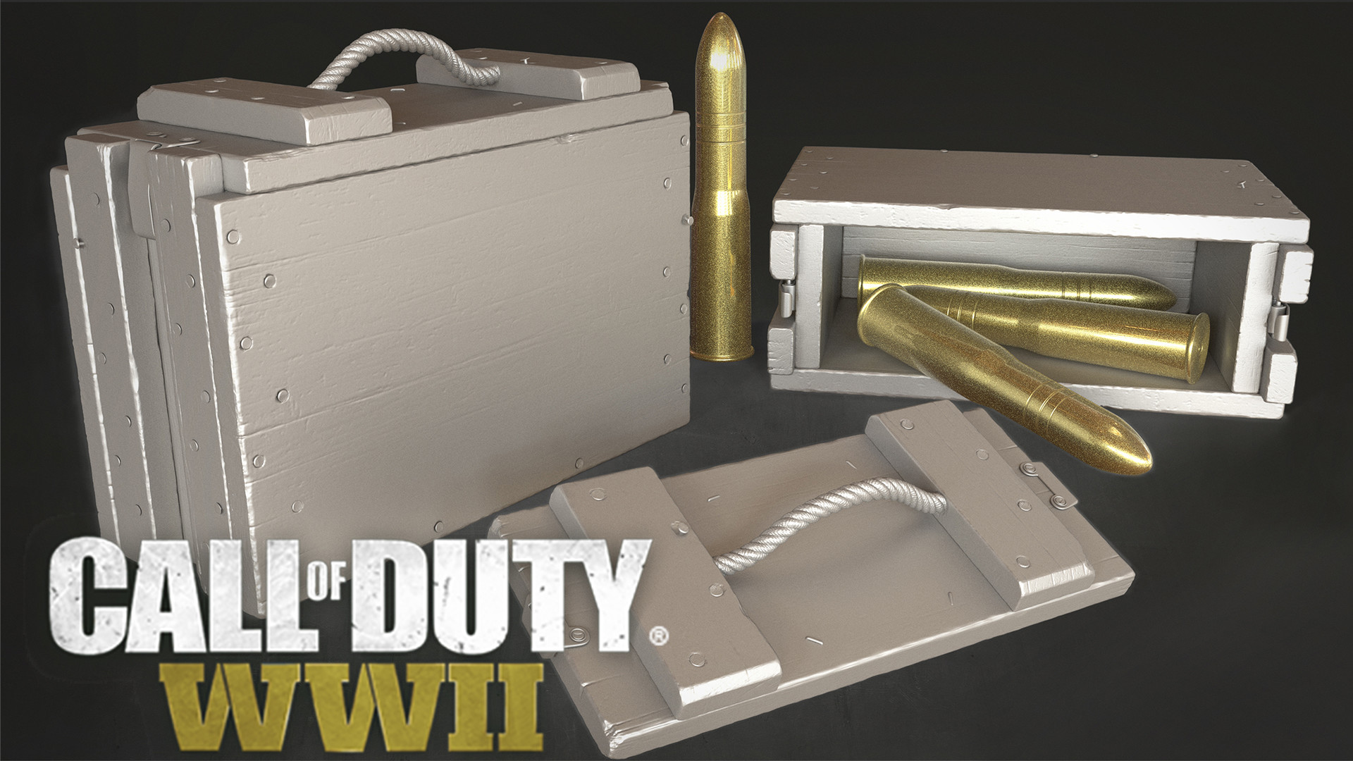 ArtStation - Call of Duty: World War II - Ach Usa Antitank Gun Ammo Box ...