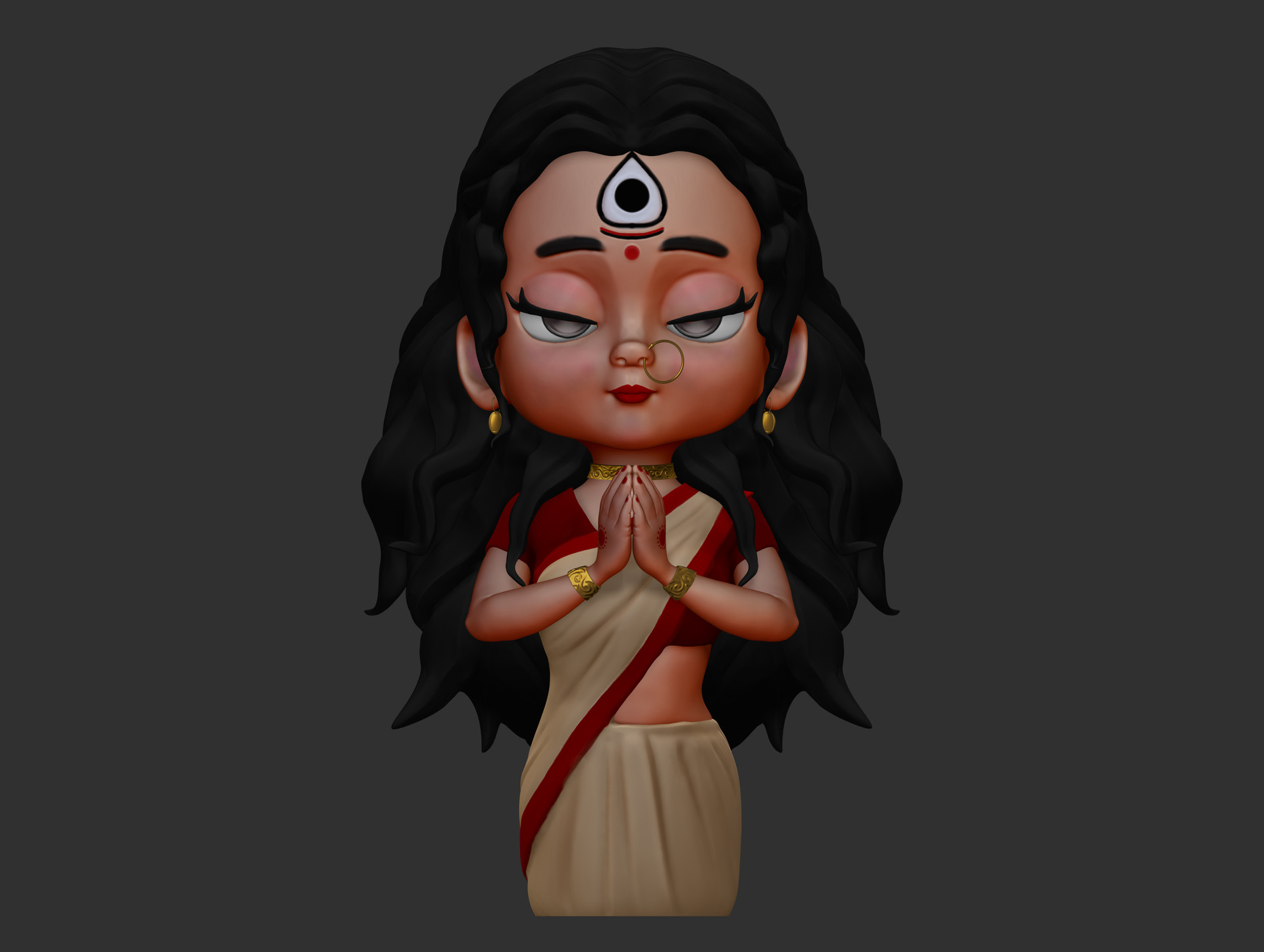 ArtStation - Little Goddess Durga
