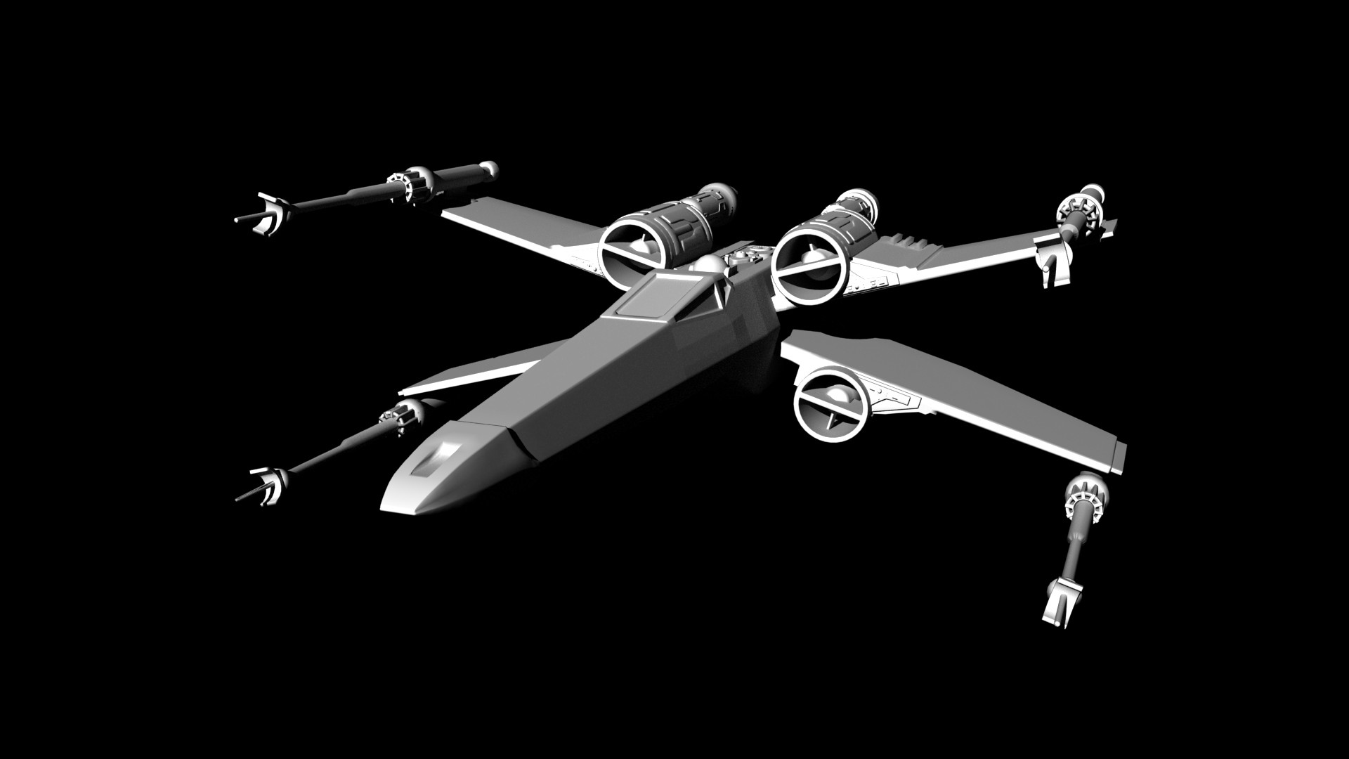 how to draw x wing